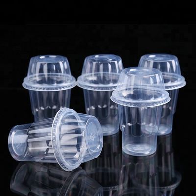 Tani ekologiczny 10oz przezroczysty plastikowy kubek PET na lody z pokrywką dostawca