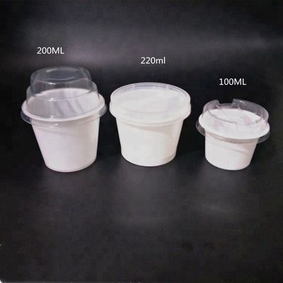 Tani ekologiczny 10oz przezroczysty plastikowy kubek PET na lody z pokrywką dostawca