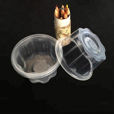 Tani ekologiczny 10oz przezroczysty plastikowy kubek PET na lody z pokrywką dostawca